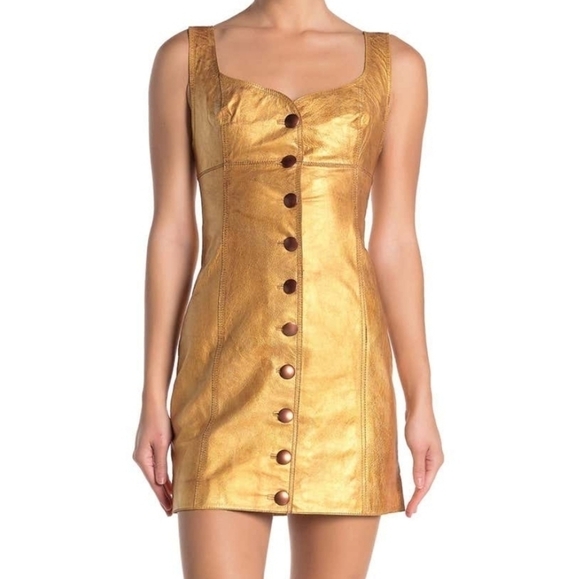 Free People Goldie Leather Mini Dress - Picture 5 of 12